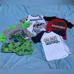 Boy’s 10/12 PJ Tops (3) + One Set Summer PJ’s